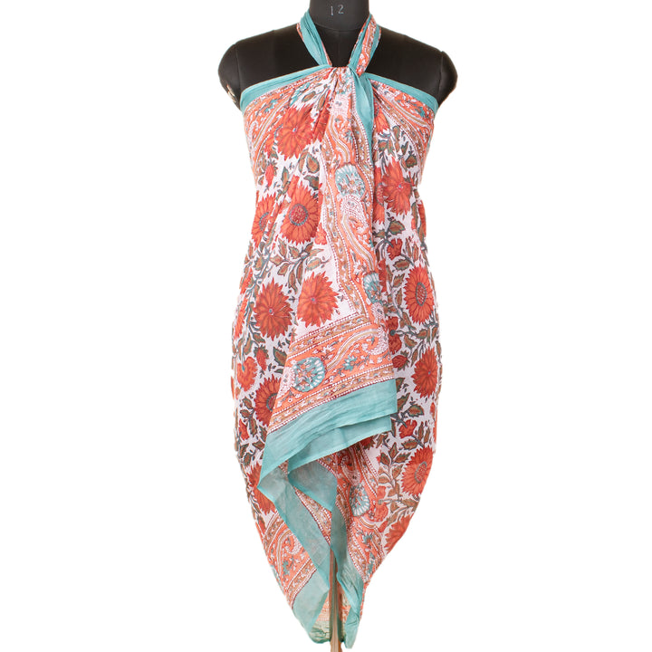 Boho Cotton Sarong | Beach Cover-Up &amp; Wrap Skirt