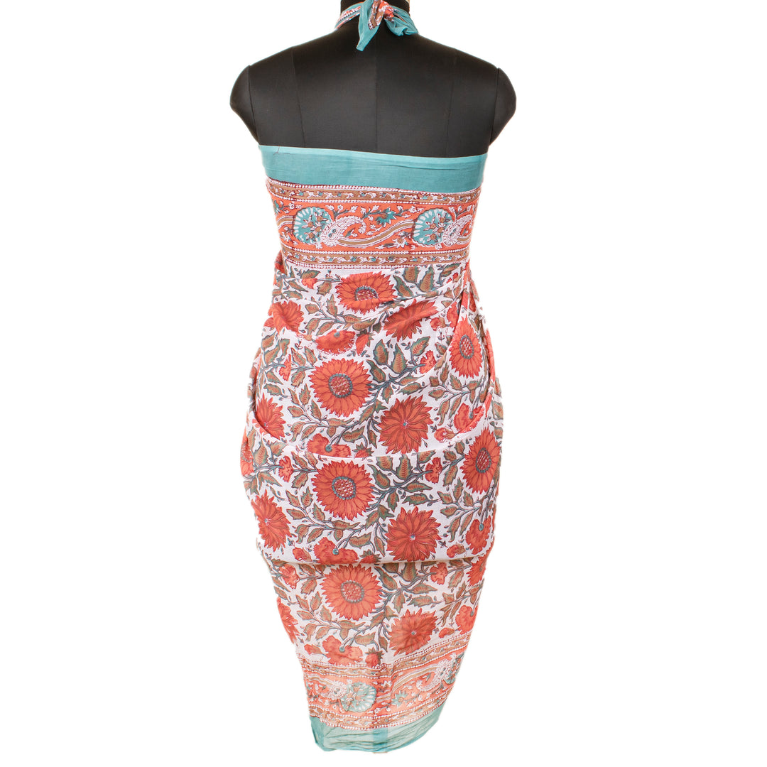 Boho Cotton Sarong | Beach Cover-Up &amp; Wrap Skirt
