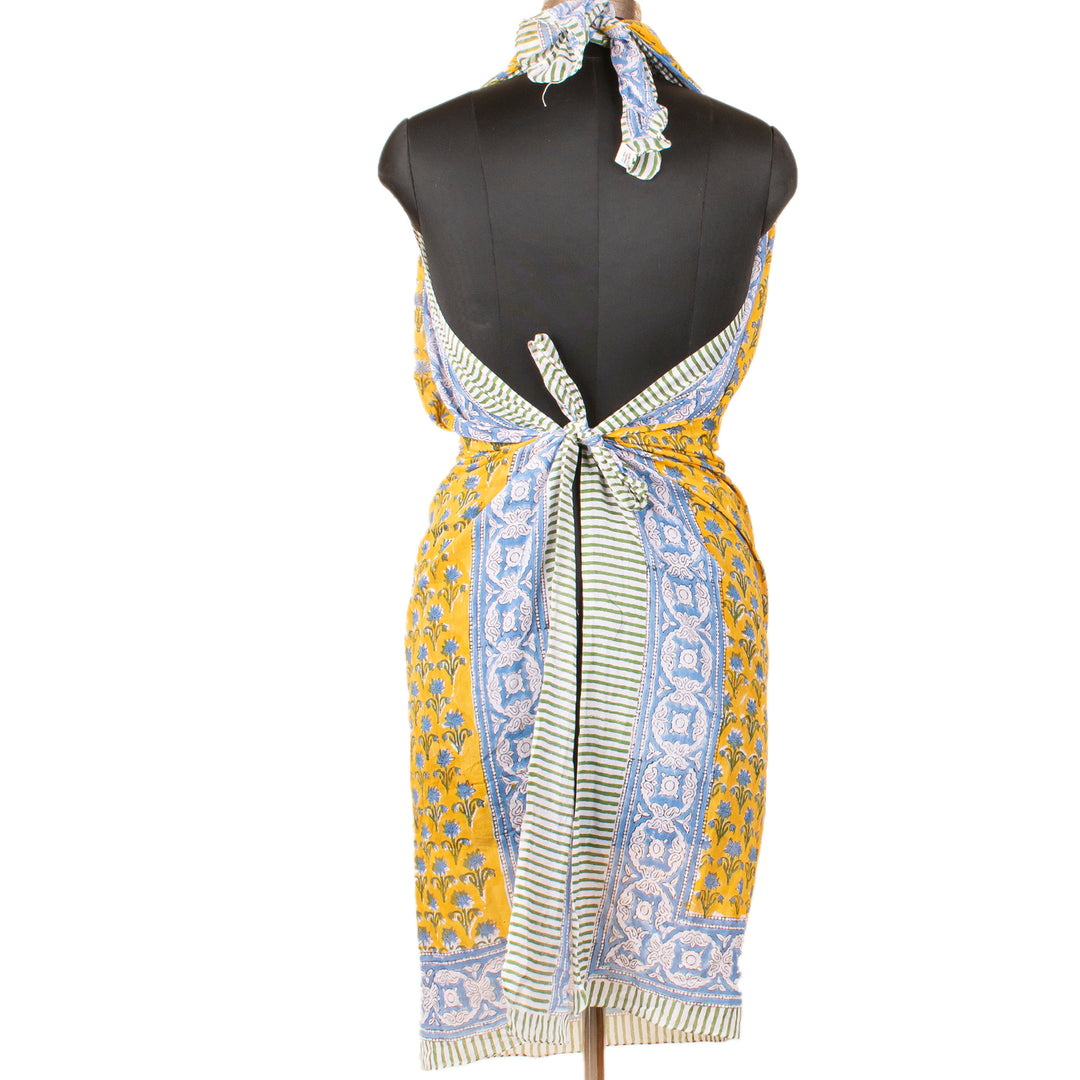 Boho Cotton Sarong | Beach Cover-Up &amp; Wrap Skirt