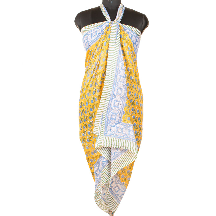 Boho Cotton Sarong | Beach Cover-Up &amp; Wrap Skirt