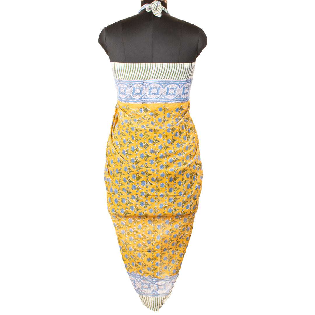 Boho Cotton Sarong | Beach Cover-Up &amp; Wrap Skirt
