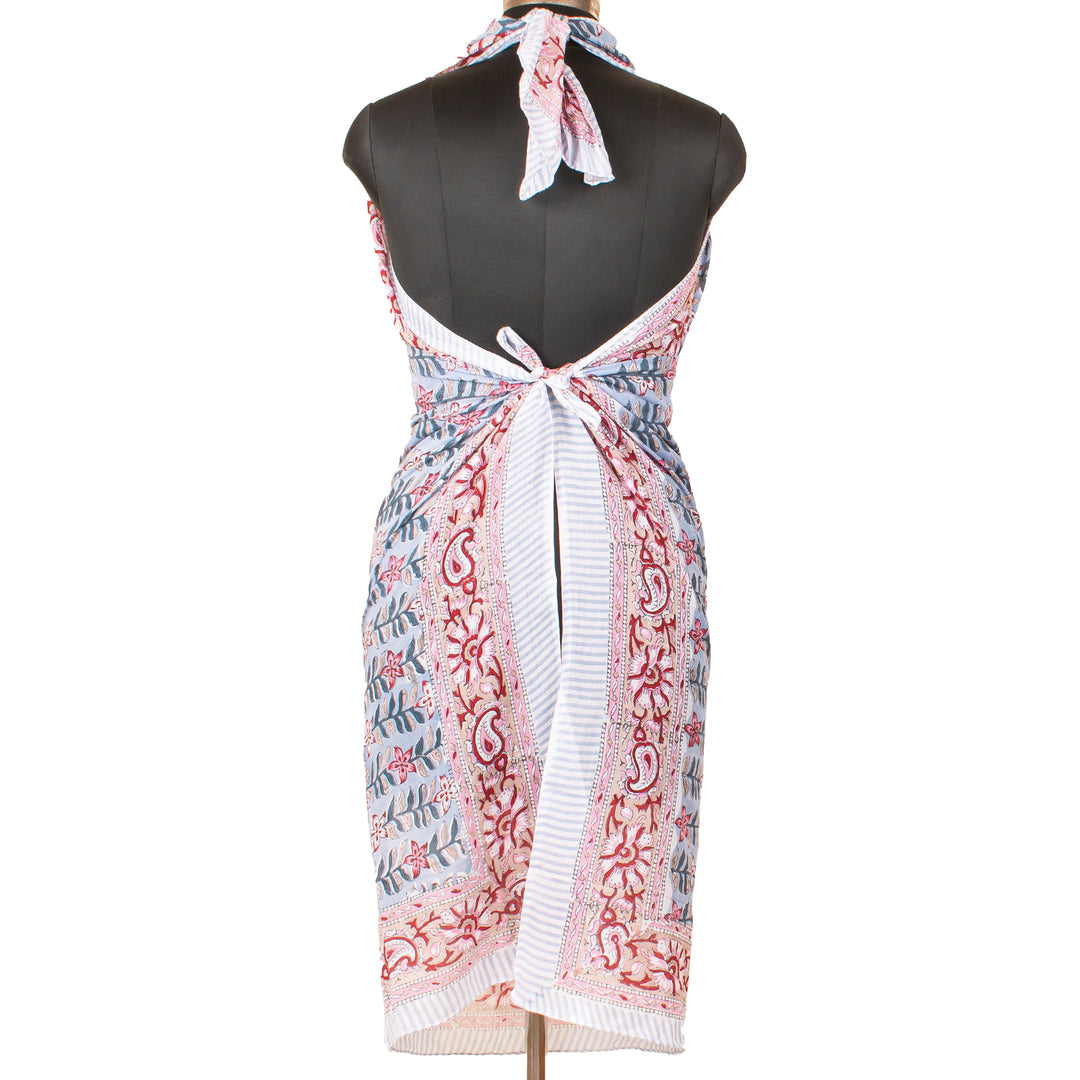 Boho Cotton Sarong | Beach Cover-Up &amp; Wrap Skirt