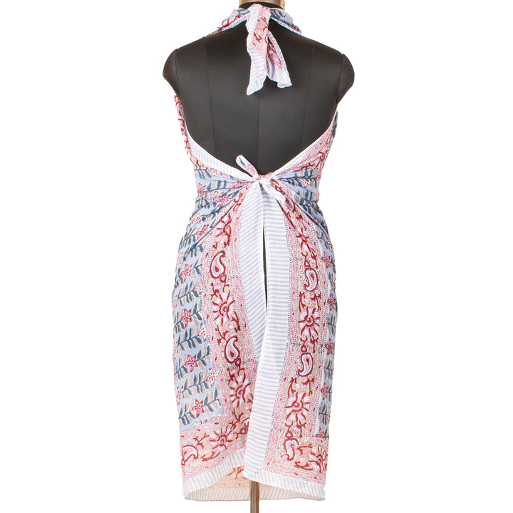 Boho Cotton Sarong | Beach Cover-Up &amp; Wrap Skirt