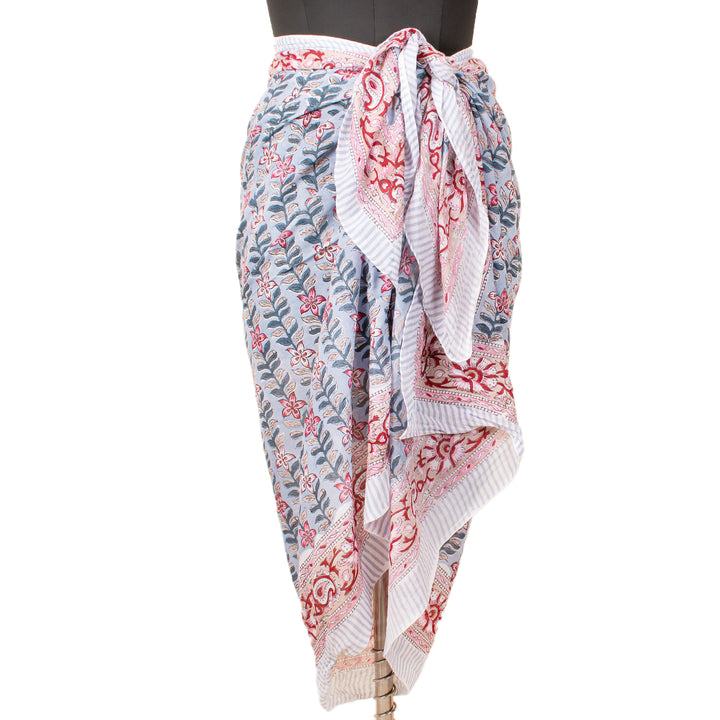 Boho Cotton Sarong | Beach Cover-Up &amp; Wrap Skirt