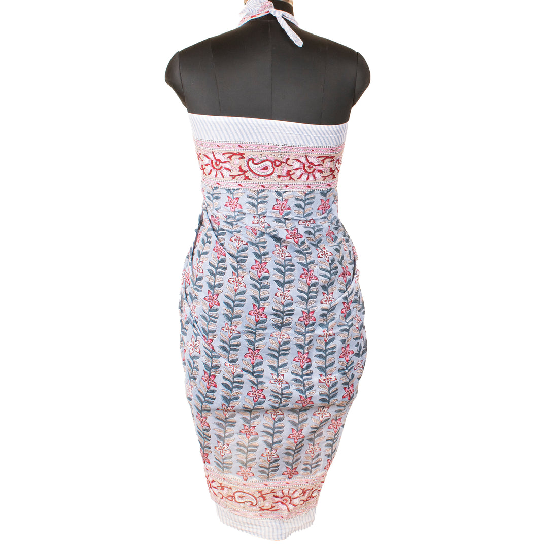 Boho Cotton Sarong | Beach Cover-Up &amp; Wrap Skirt