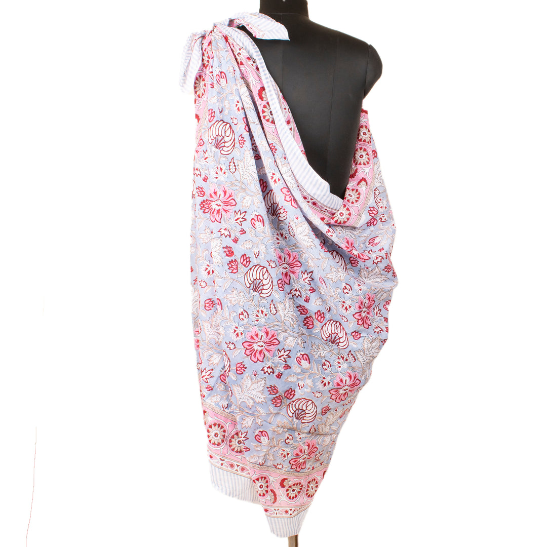 Boho Cotton Sarong | Beach Cover-Up &amp; Wrap Skirt