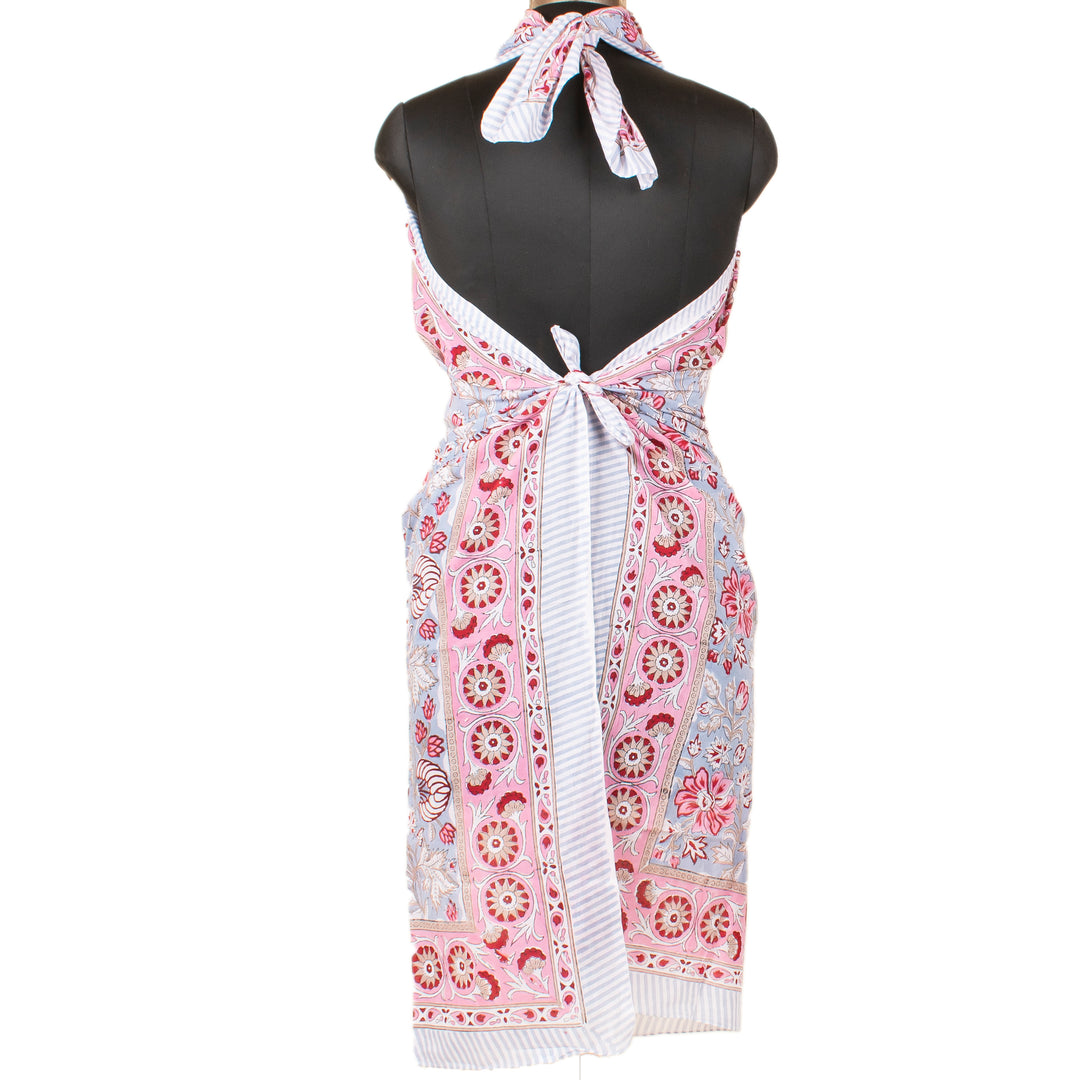 Boho Cotton Sarong | Beach Cover-Up &amp; Wrap Skirt