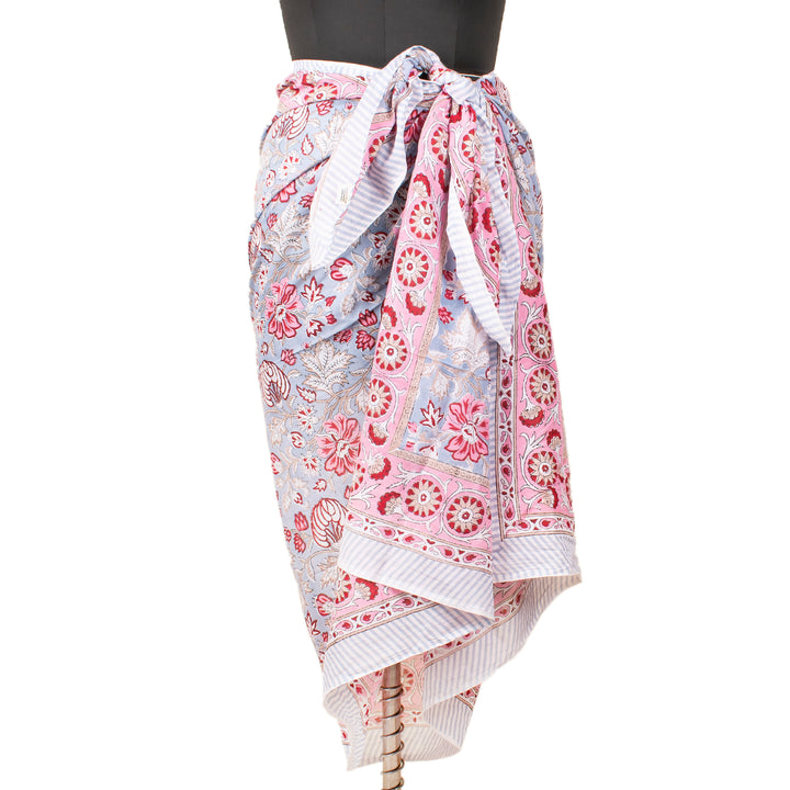Boho Cotton Sarong | Beach Cover-Up &amp; Wrap Skirt