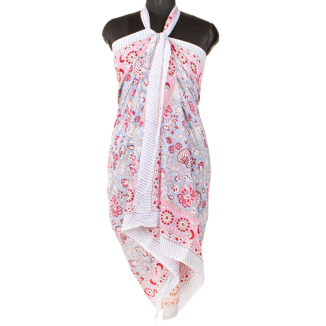 Boho Cotton Sarong | Beach Cover-Up &amp; Wrap Skirt
