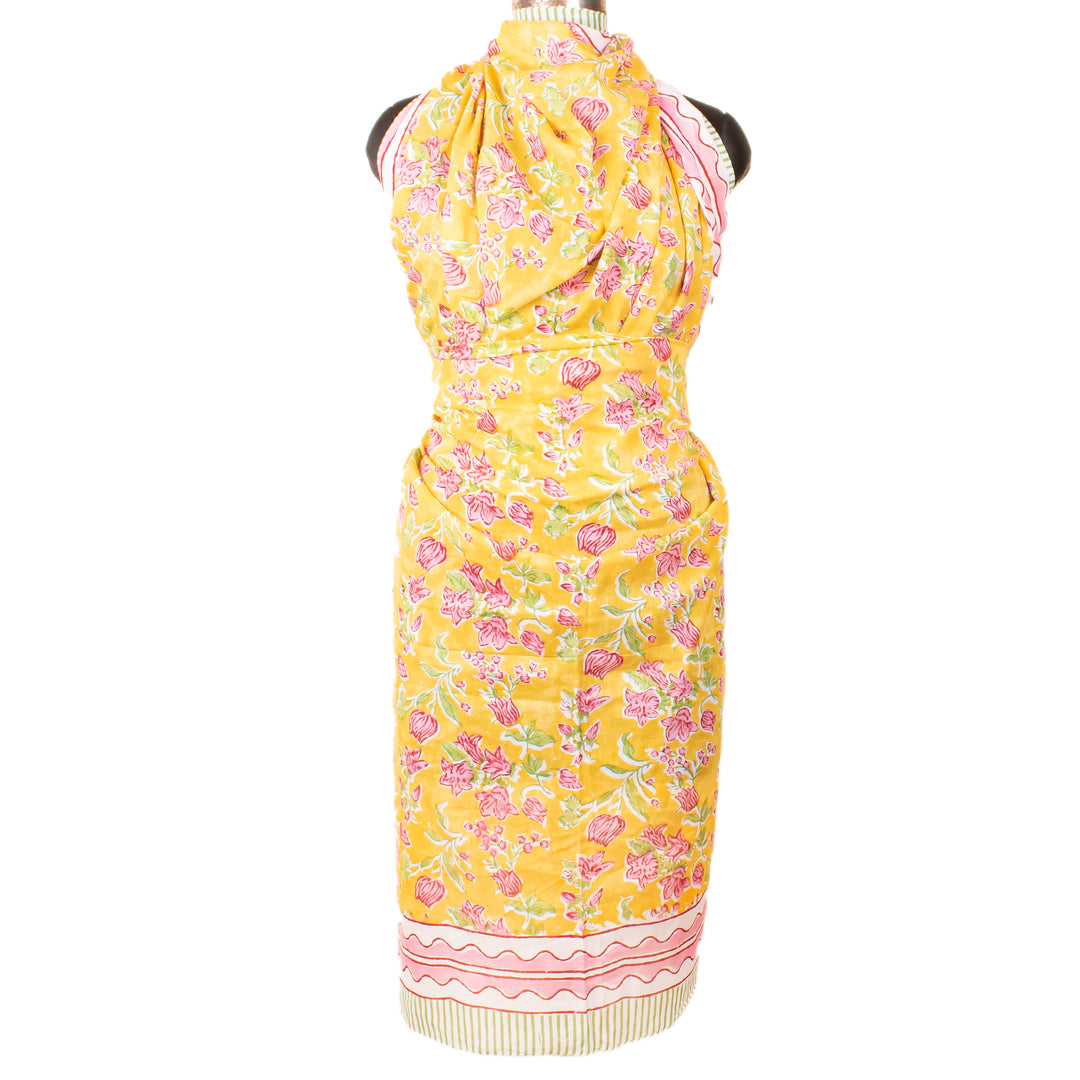 Boho Cotton Sarong | Beach Cover-Up &amp; Wrap Skirt