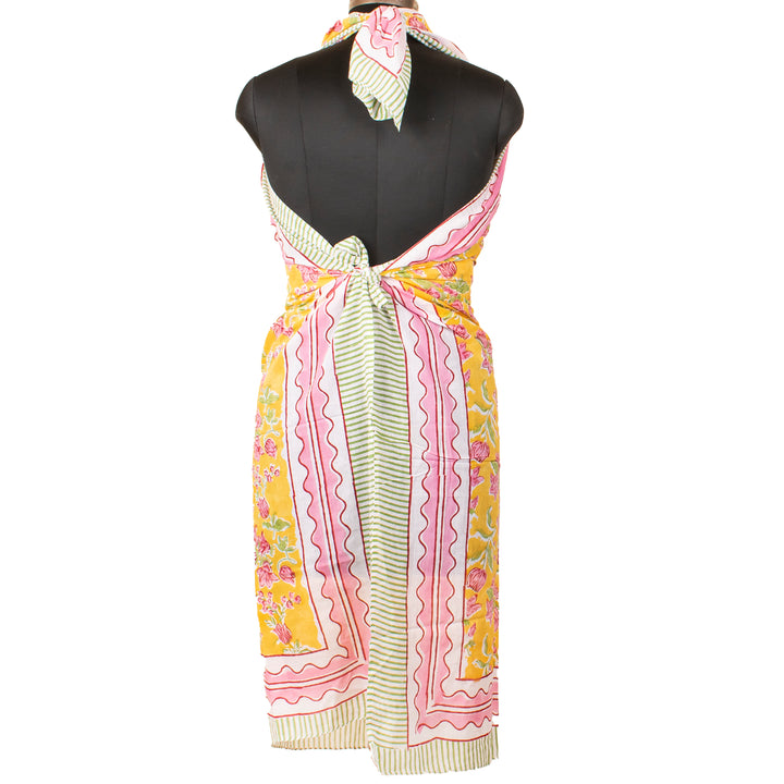 Boho Cotton Sarong | Beach Cover-Up &amp; Wrap Skirt