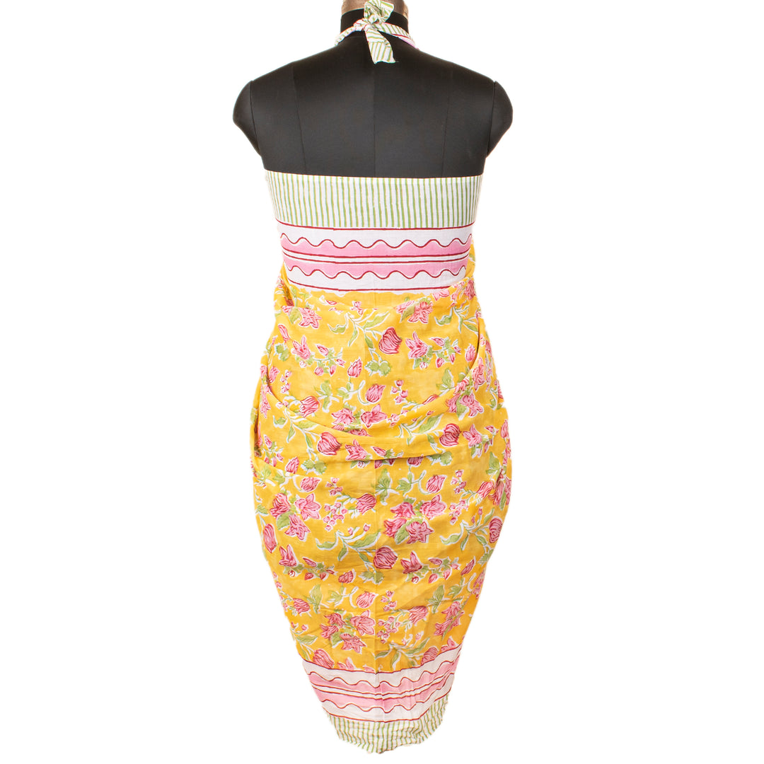 Boho Cotton Sarong | Beach Cover-Up &amp; Wrap Skirt