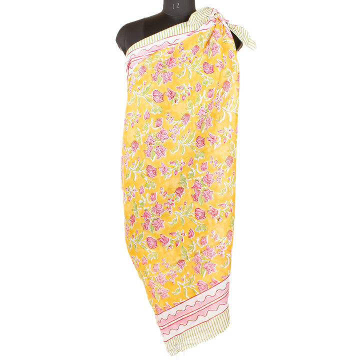 Boho Cotton Sarong | Beach Cover-Up &amp; Wrap Skirt