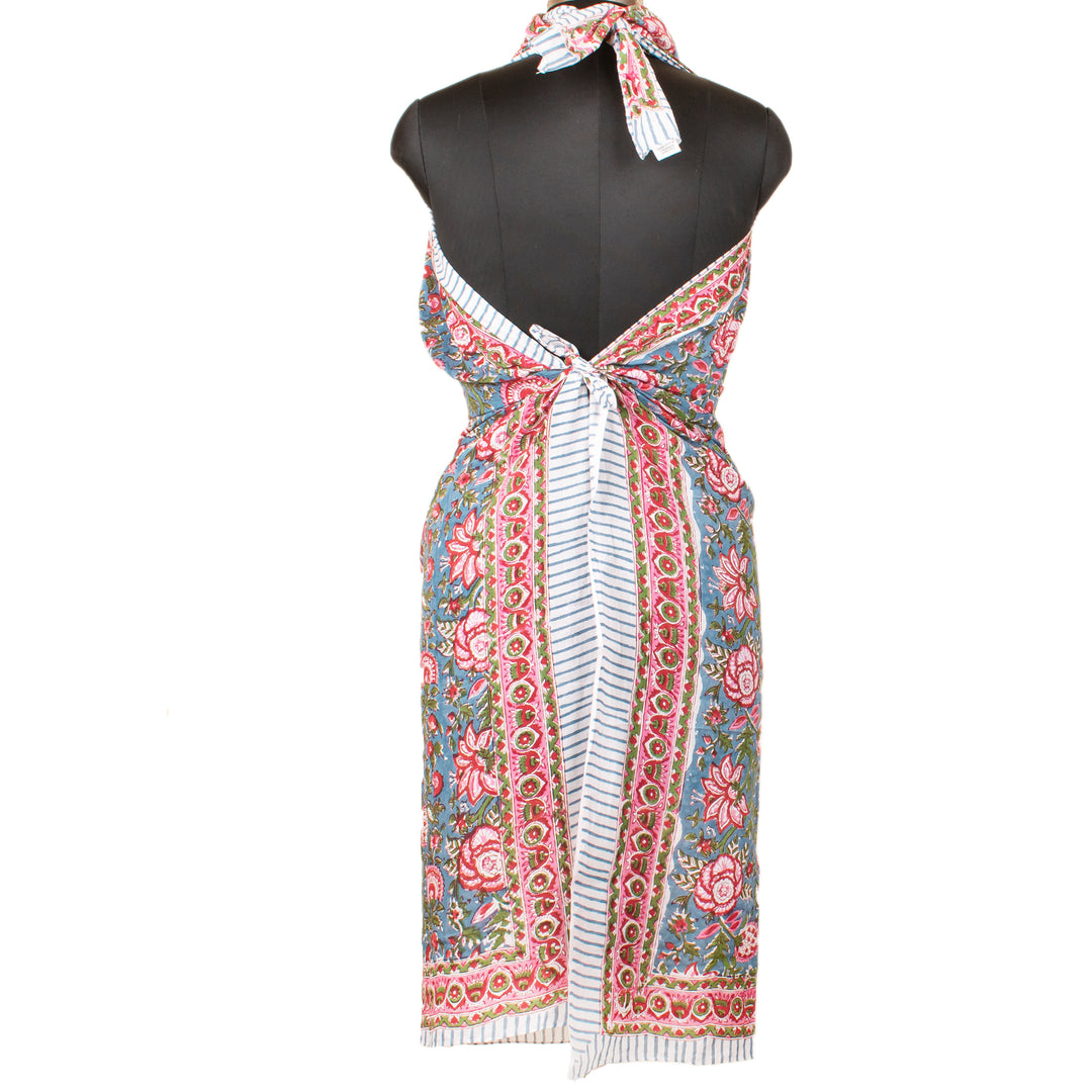Boho Cotton Sarong | Beach Cover-Up &amp; Wrap Skirt
