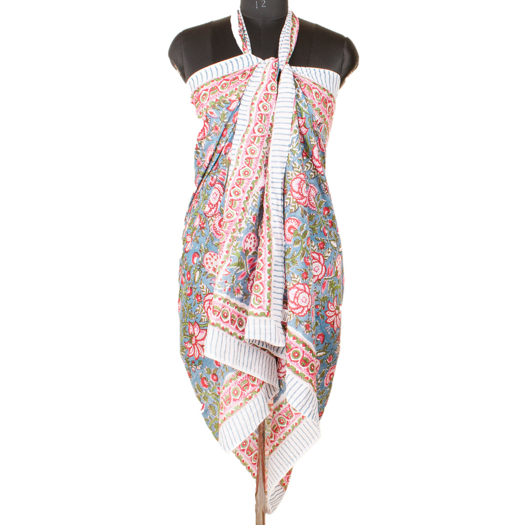 Boho Cotton Sarong | Beach Cover-Up &amp; Wrap Skirt