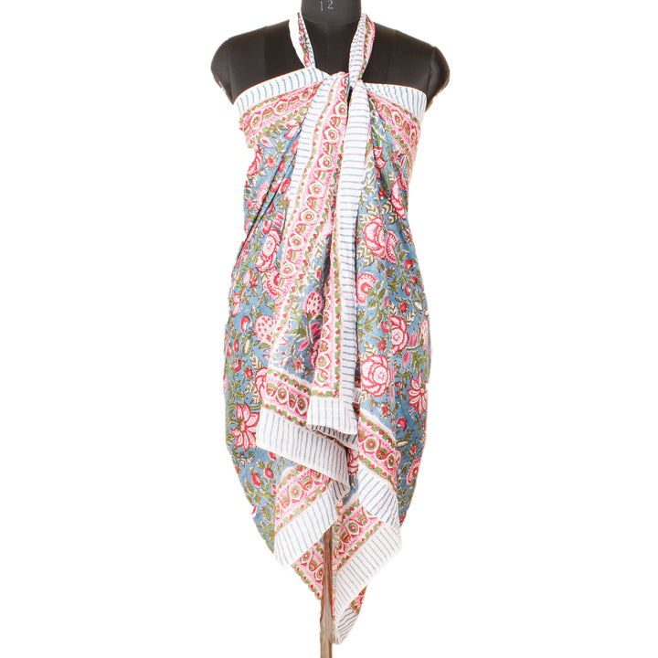 Boho Cotton Sarong | Beach Cover-Up &amp; Wrap Skirt