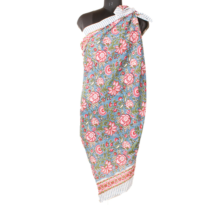 Boho Cotton Sarong | Beach Cover-Up &amp; Wrap Skirt