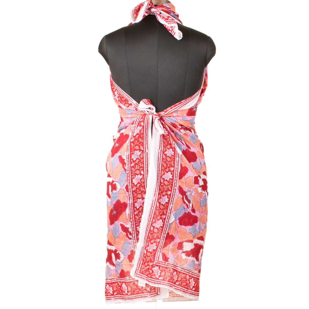 Boho Cotton Sarong | Beach Cover-Up &amp; Wrap Skirt