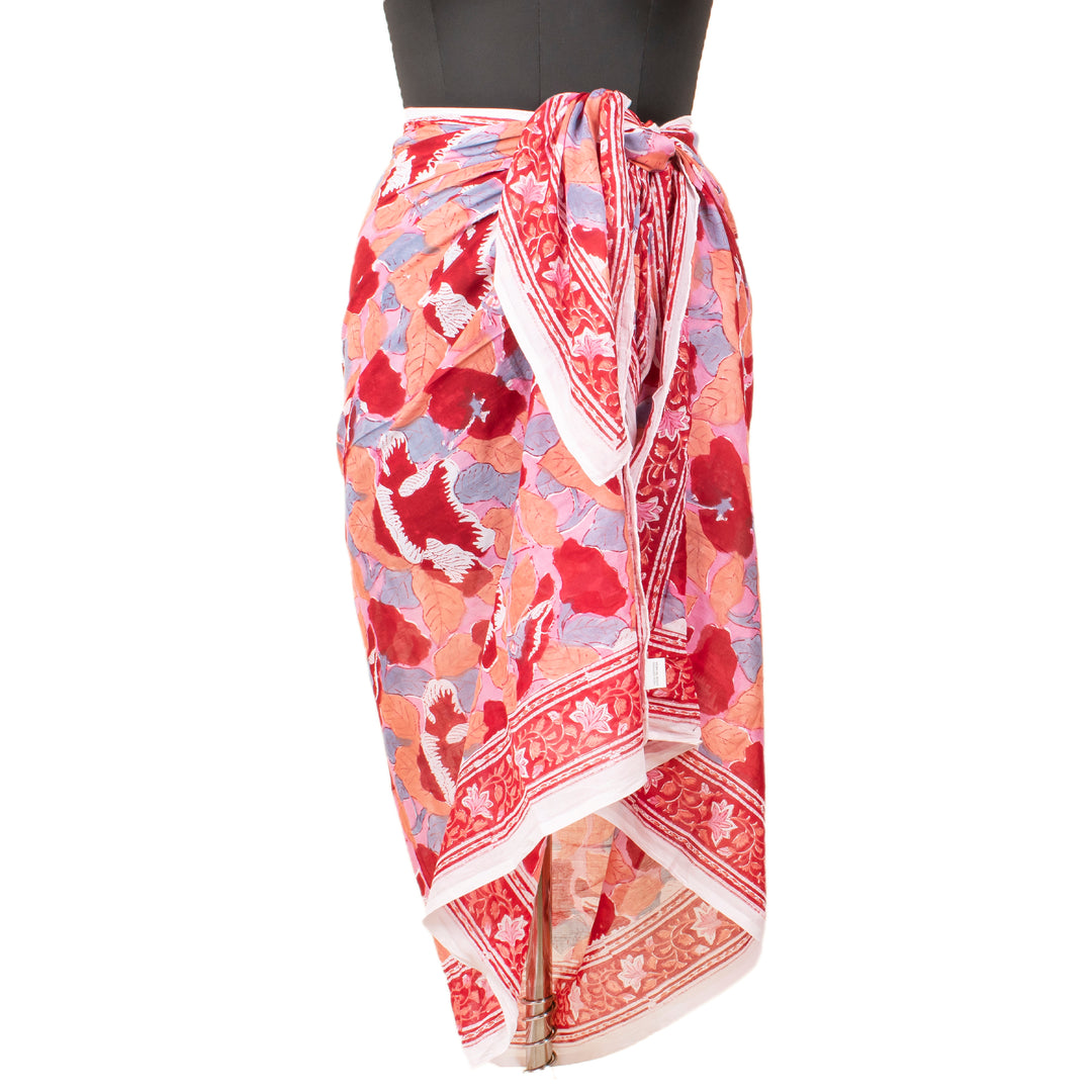 Boho Cotton Sarong | Beach Cover-Up &amp; Wrap Skirt