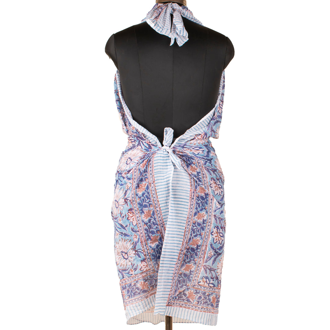 Boho Cotton Sarong | Beach Cover-Up &amp; Wrap Skirt