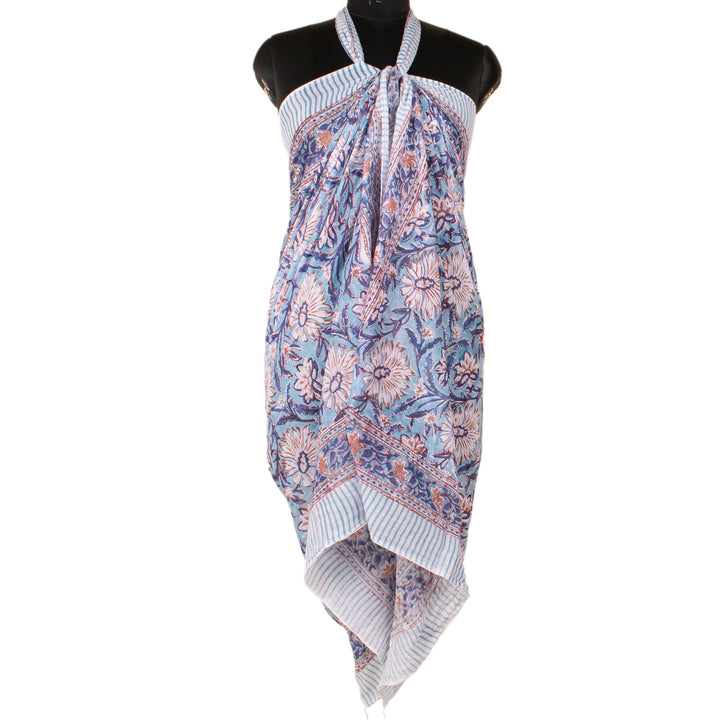 Boho Cotton Sarong | Beach Cover-Up &amp; Wrap Skirt