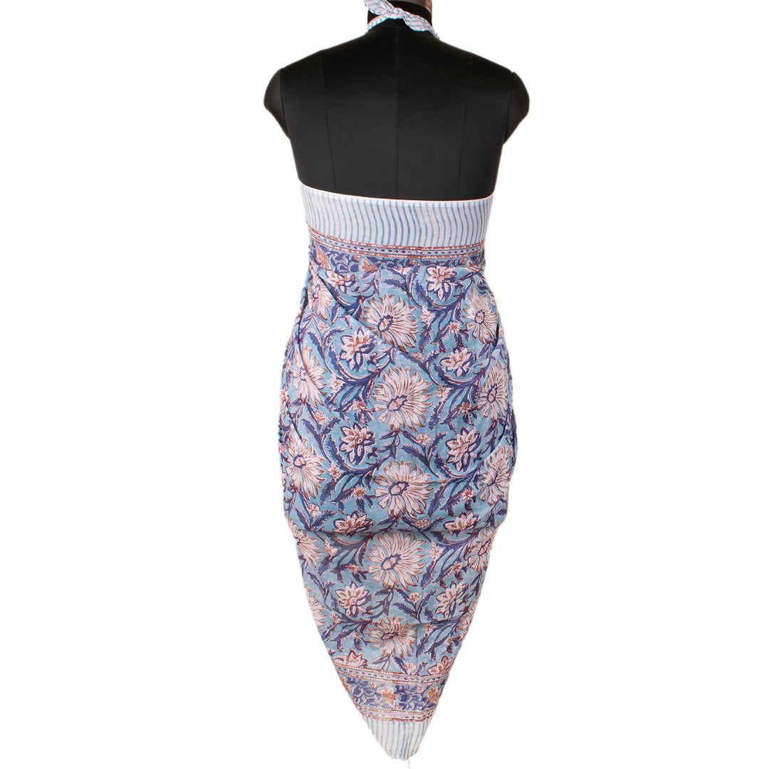 Boho Cotton Sarong | Beach Cover-Up &amp; Wrap Skirt