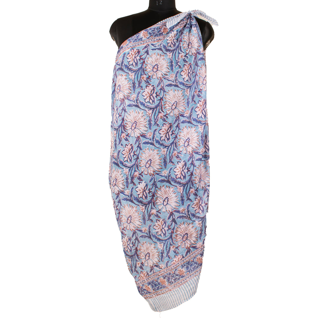 Boho Cotton Sarong | Beach Cover-Up &amp; Wrap Skirt
