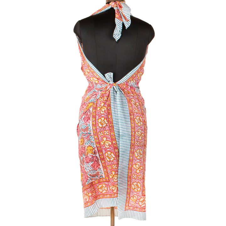 Boho Cotton Sarong | Beach Cover-Up &amp; Wrap Skirt