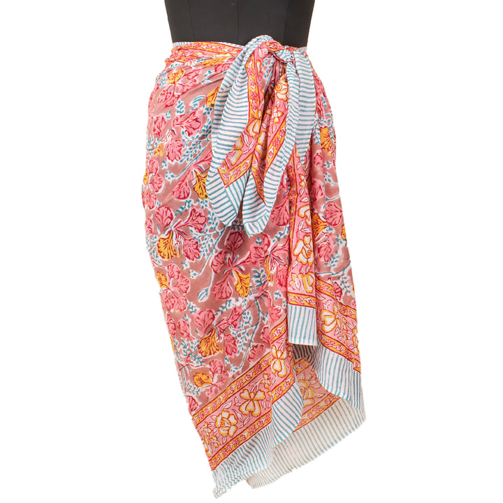 Boho Cotton Sarong | Beach Cover-Up &amp; Wrap Skirt