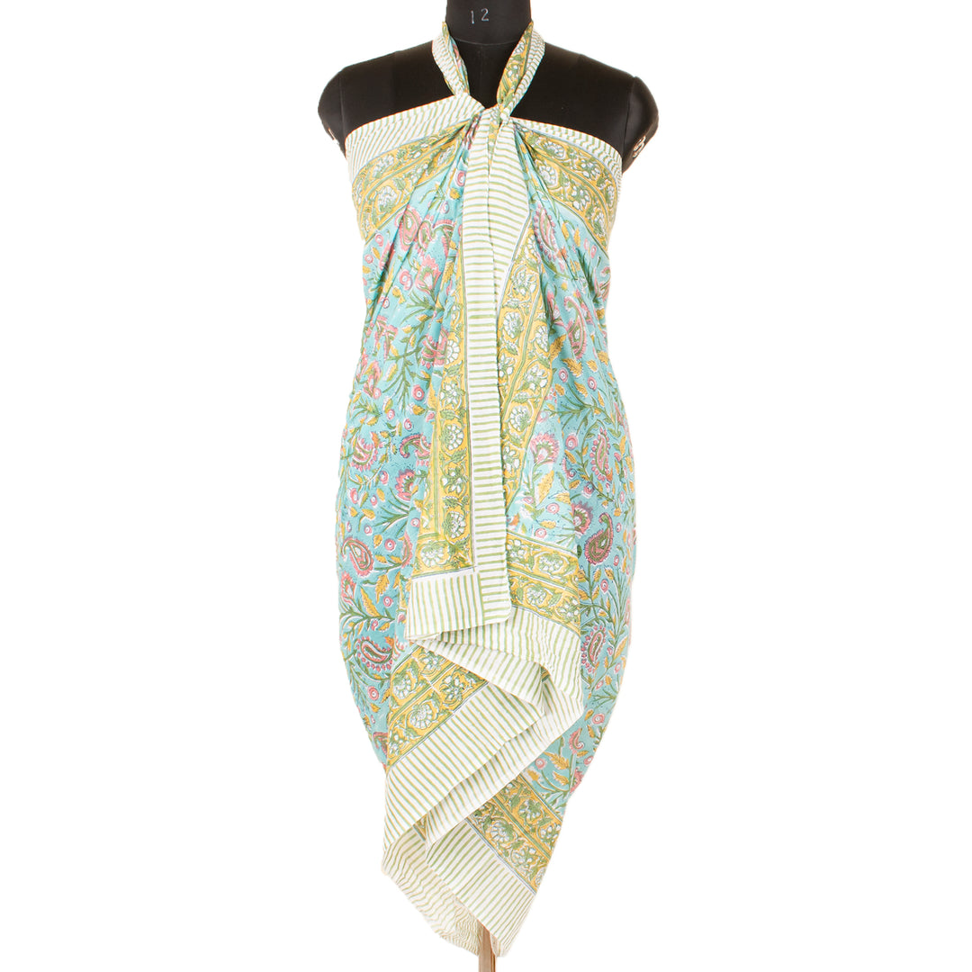 Boho Cotton Sarong | Beach Cover-Up &amp; Wrap Skirt