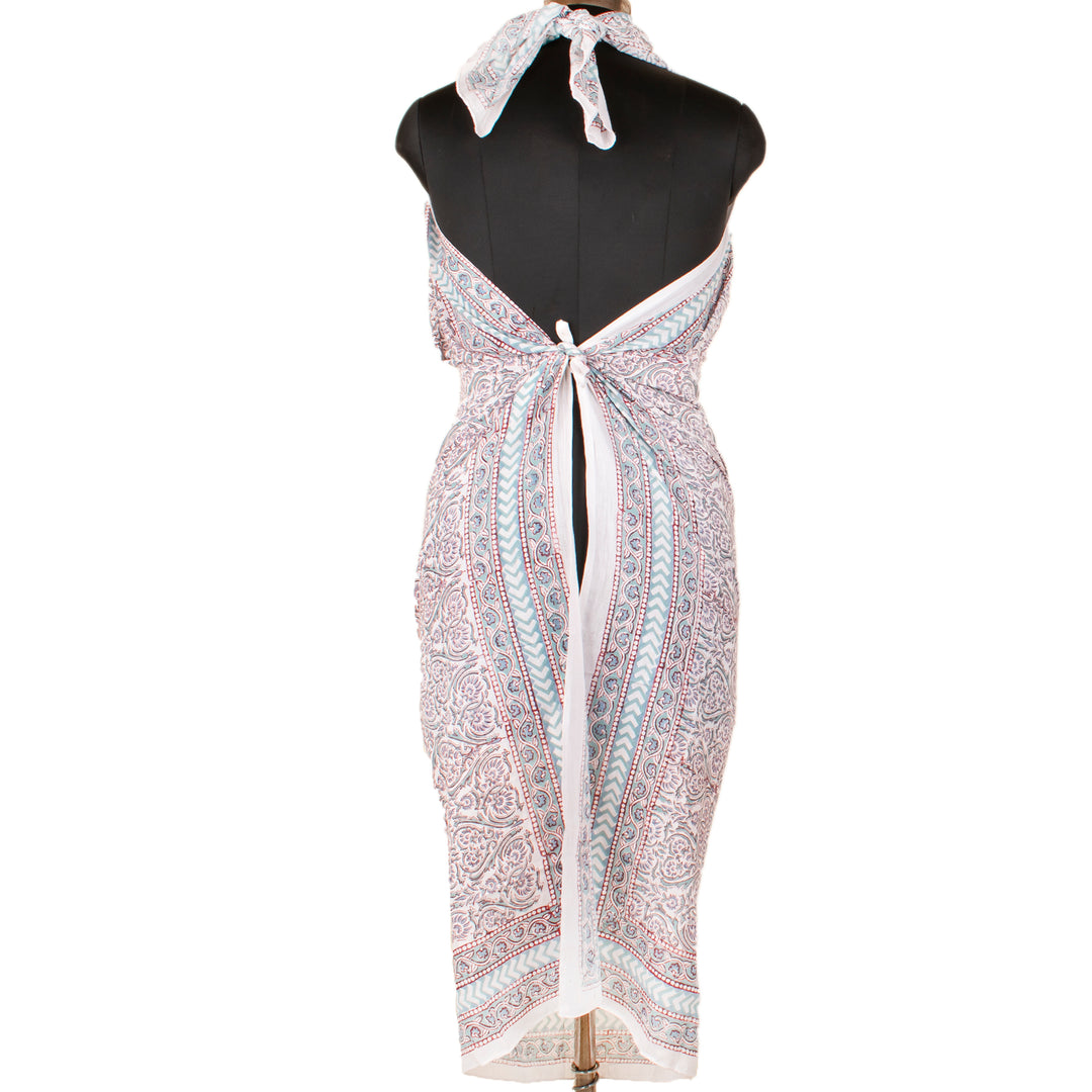 Boho Cotton Sarong | Beach Cover-Up &amp; Wrap Skirt