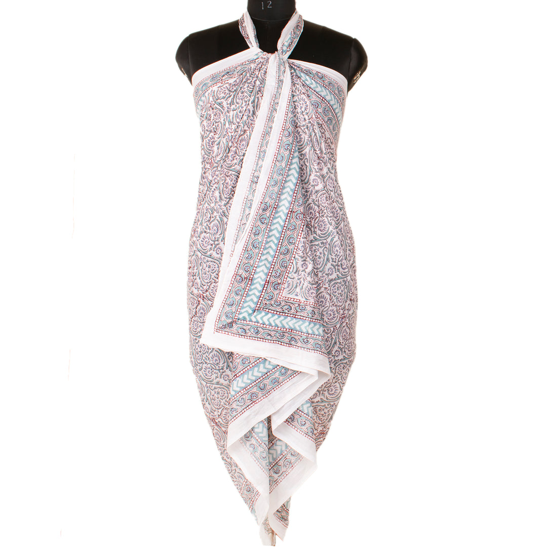 Boho Cotton Sarong | Beach Cover-Up &amp; Wrap Skirt