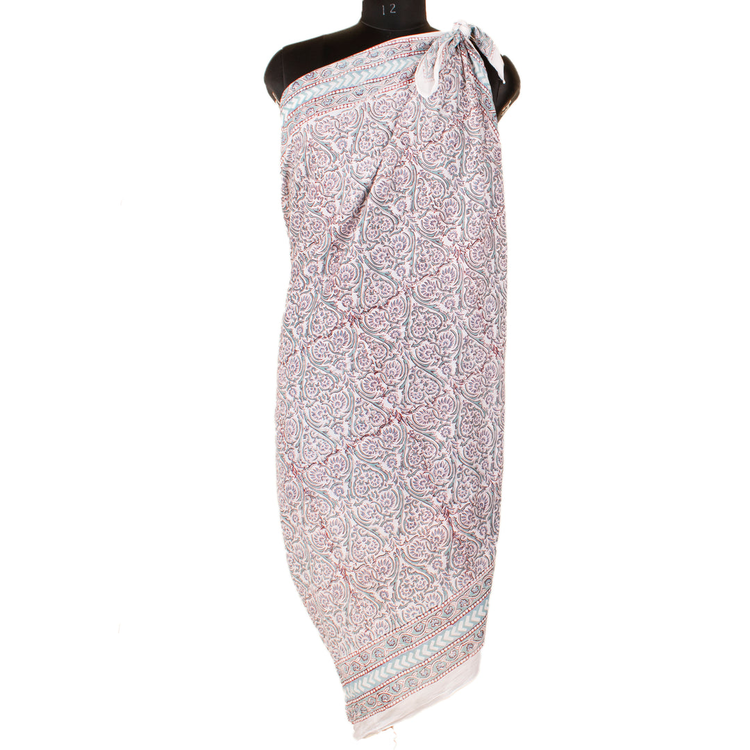 Boho Cotton Sarong | Beach Cover-Up &amp; Wrap Skirt