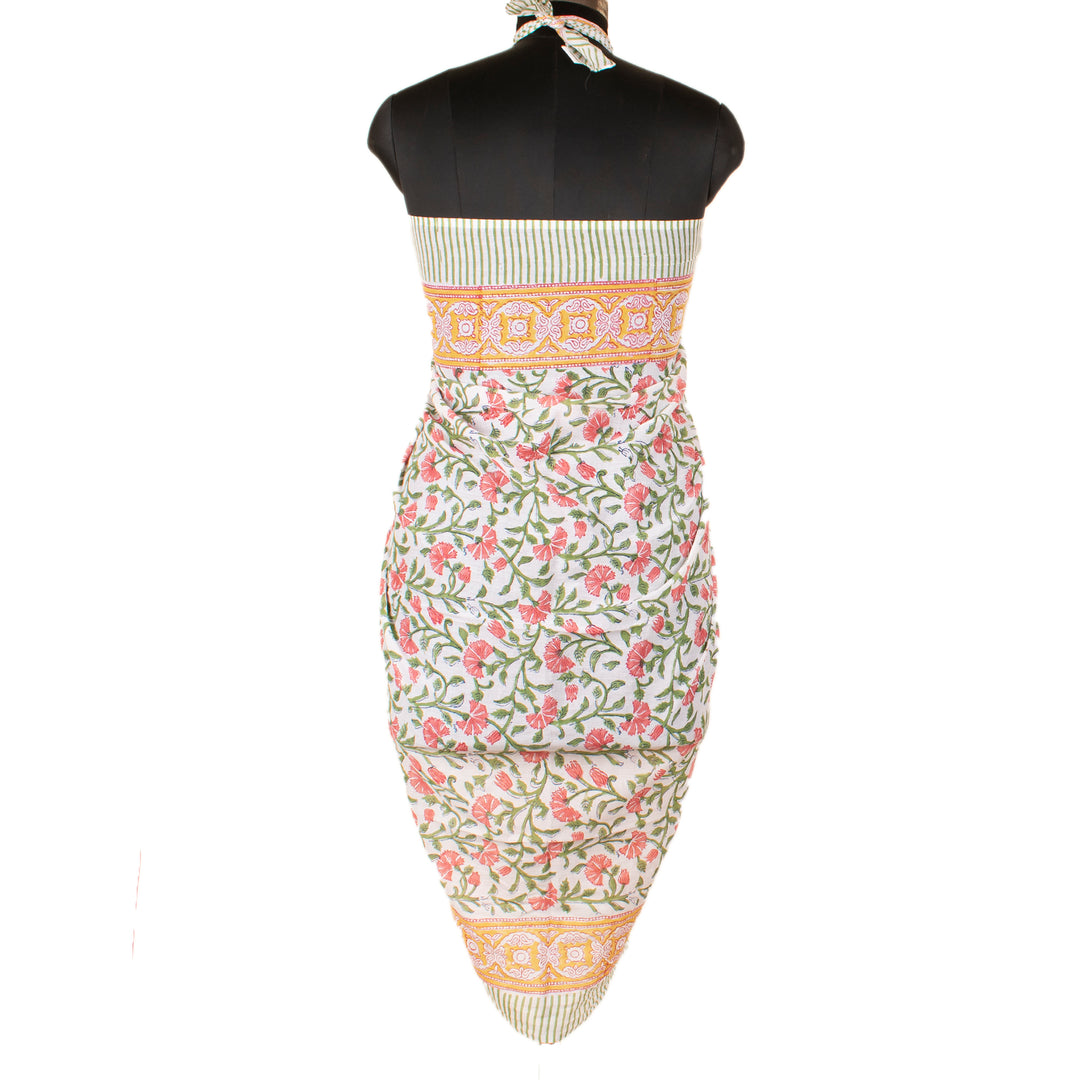 Boho Cotton Sarong | Beach Cover-Up &amp; Wrap Skirt