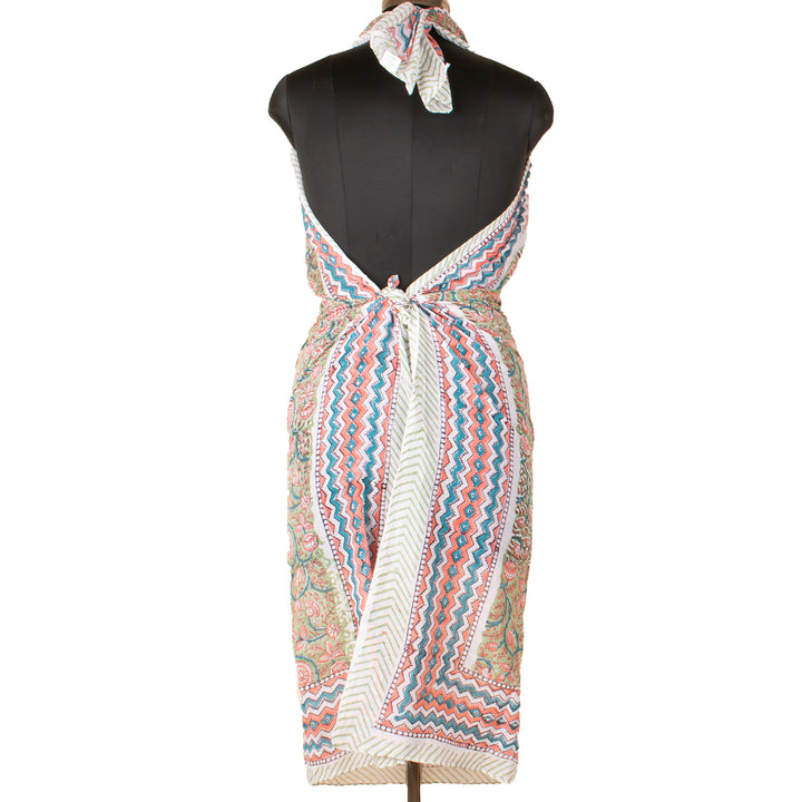 Boho Cotton Sarong | Beach Cover-Up &amp; Wrap Skirt