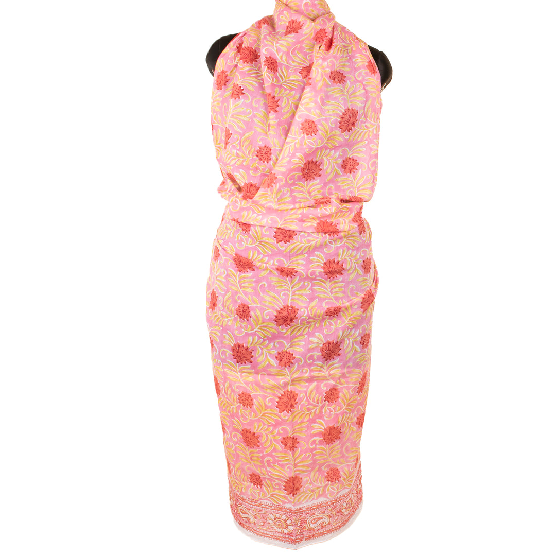 Boho Cotton Sarong | Beach Cover-Up &amp; Wrap Skirt
