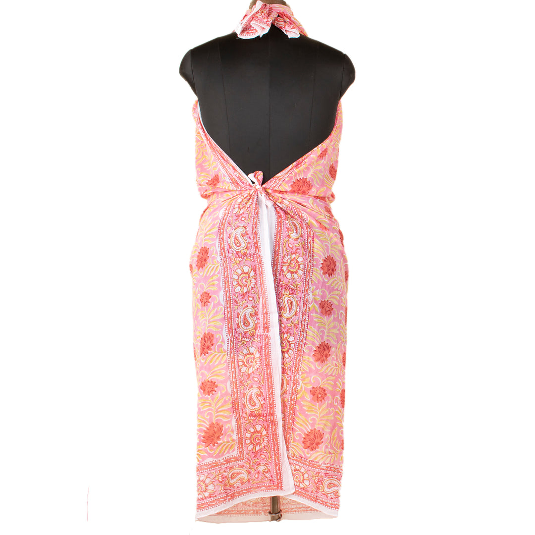 Boho Cotton Sarong | Beach Cover-Up &amp; Wrap Skirt