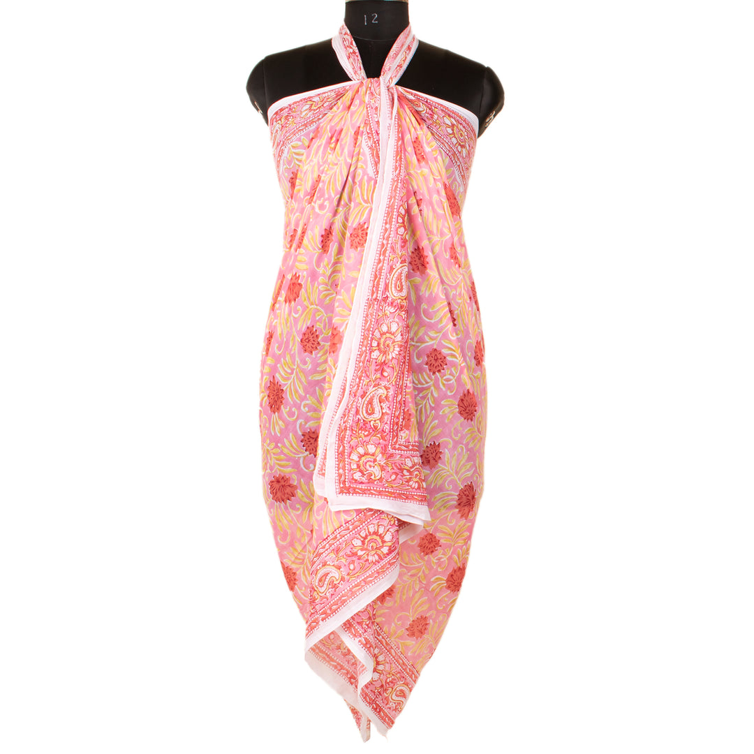 Boho Cotton Sarong | Beach Cover-Up &amp; Wrap Skirt