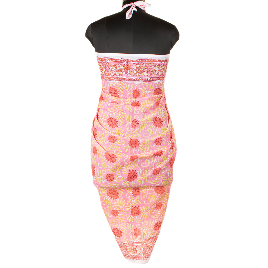 Boho Cotton Sarong | Beach Cover-Up &amp; Wrap Skirt