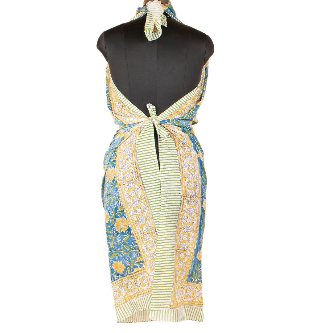 Boho Cotton Sarong | Beach Cover-Up &amp; Wrap Skirt