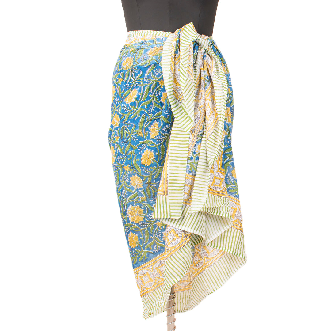 Boho Cotton Sarong | Beach Cover-Up &amp; Wrap Skirt
