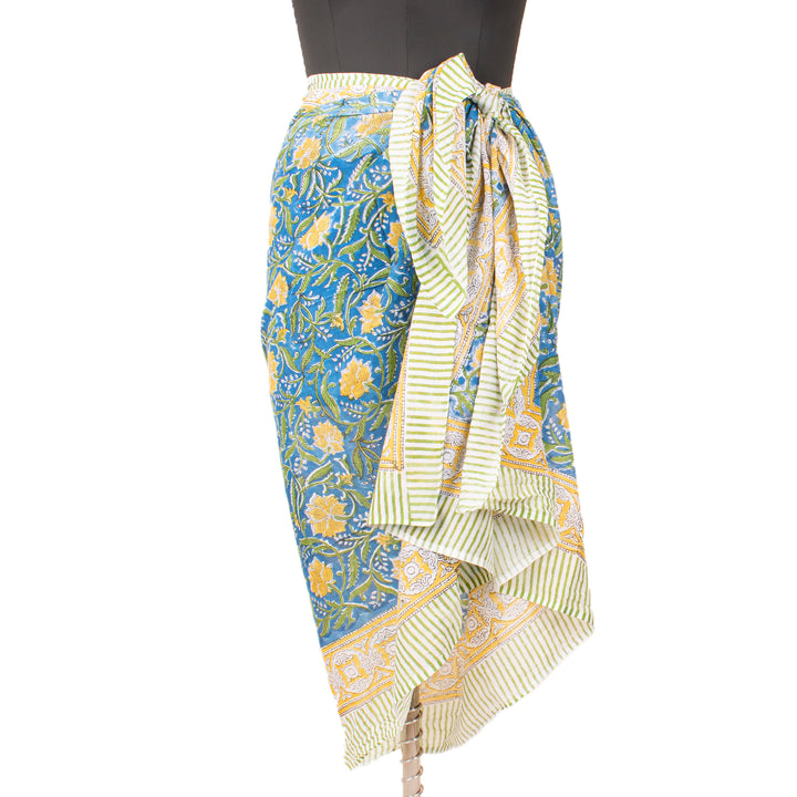 Boho Cotton Sarong | Beach Cover-Up &amp; Wrap Skirt