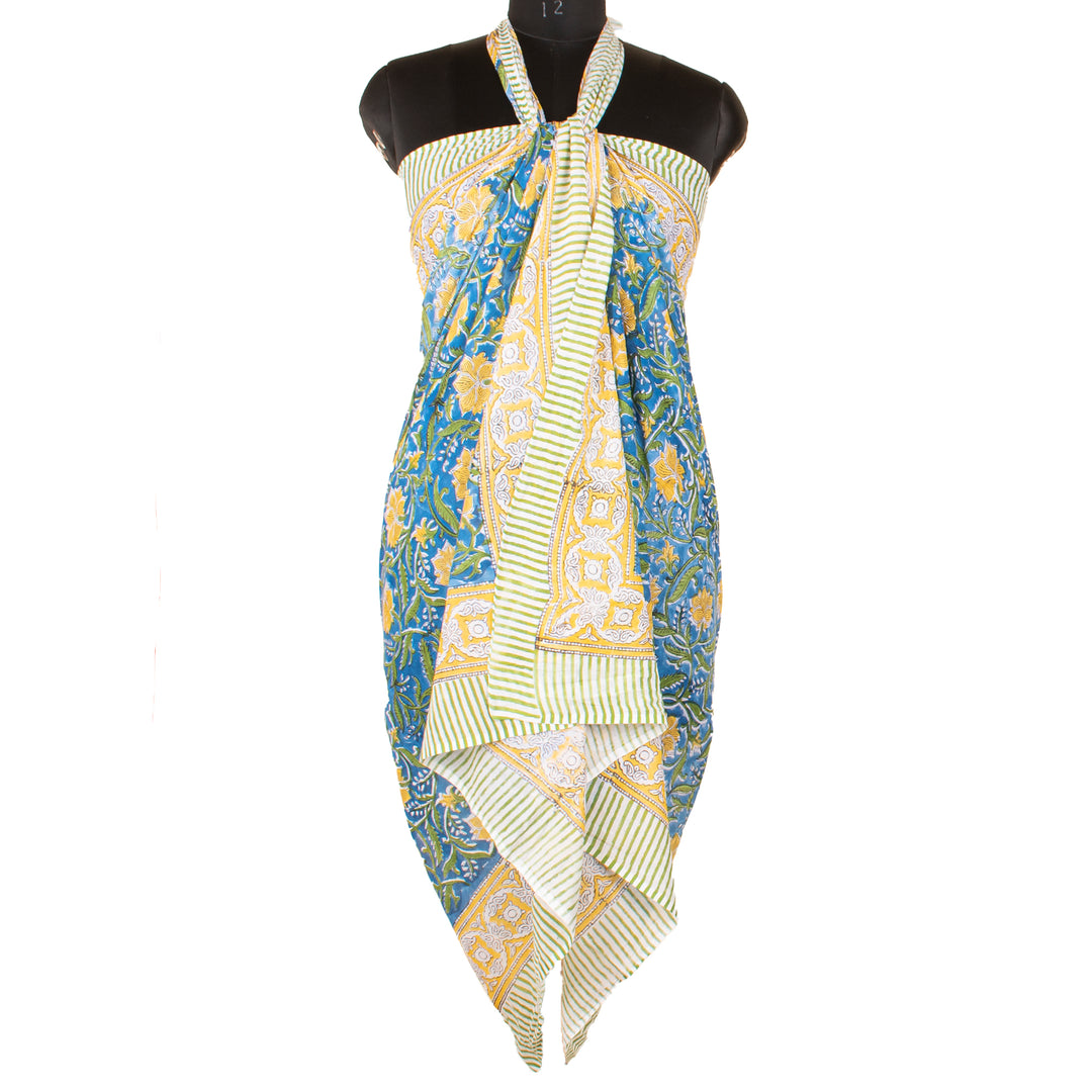 Boho Cotton Sarong | Beach Cover-Up &amp; Wrap Skirt