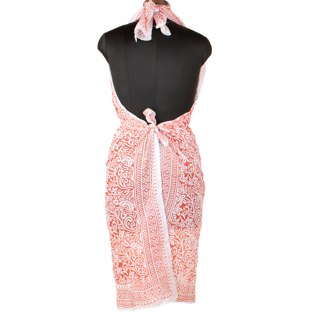 Boho Cotton Sarong | Beach Cover-Up &amp; Wrap Skirt