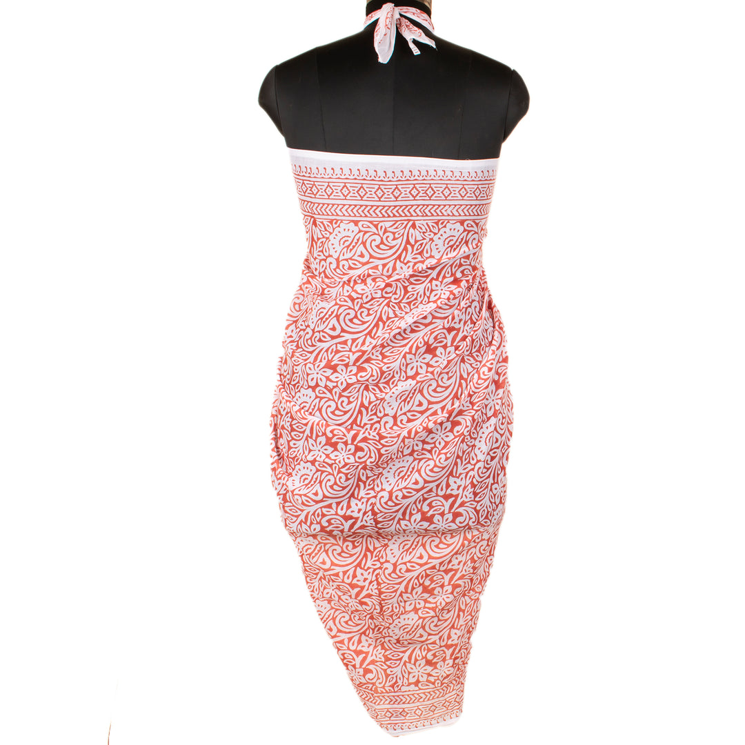 Boho Cotton Sarong | Beach Cover-Up &amp; Wrap Skirt