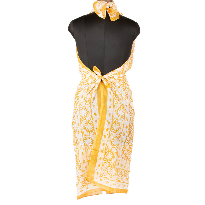 Boho Cotton Sarong | Beach Cover-Up &amp; Wrap Skirt