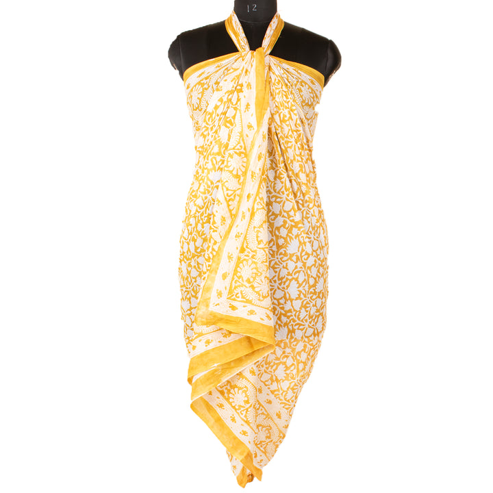 Boho Cotton Sarong | Beach Cover-Up &amp; Wrap Skirt