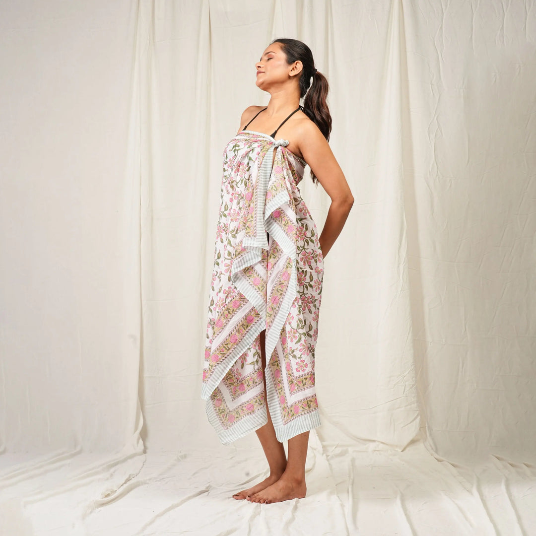 Premium Cotton Sarong | Beach Cover-Up &amp; Wrap Skirt
