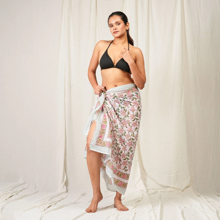 Premium Cotton Sarong | Beach Cover-Up &amp; Wrap Skirt