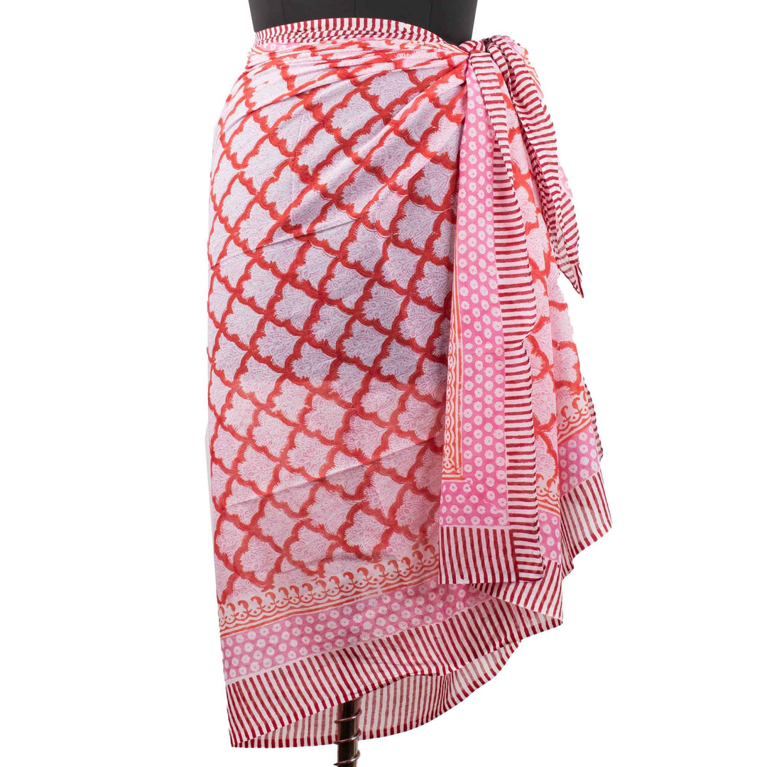 Premium Cotton Sarong | Beach Cover-Up &amp; Wrap Skirt